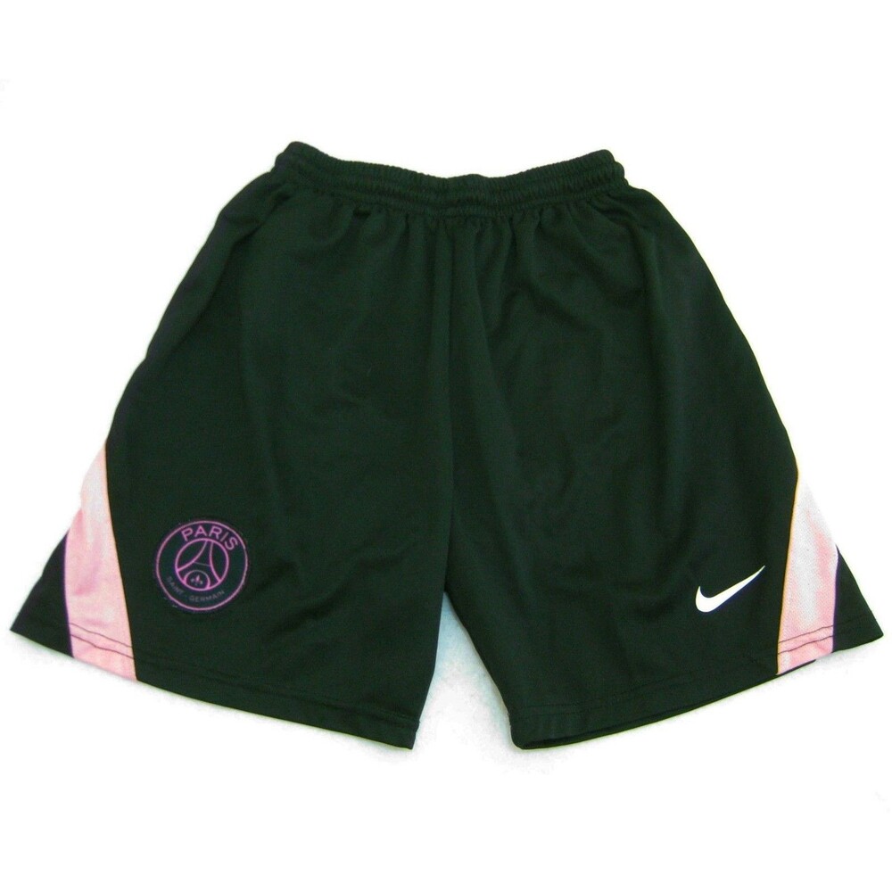 Nike Paris Girl's Size Large Black & Pink Athletic Shorts Logo Saint-Germain